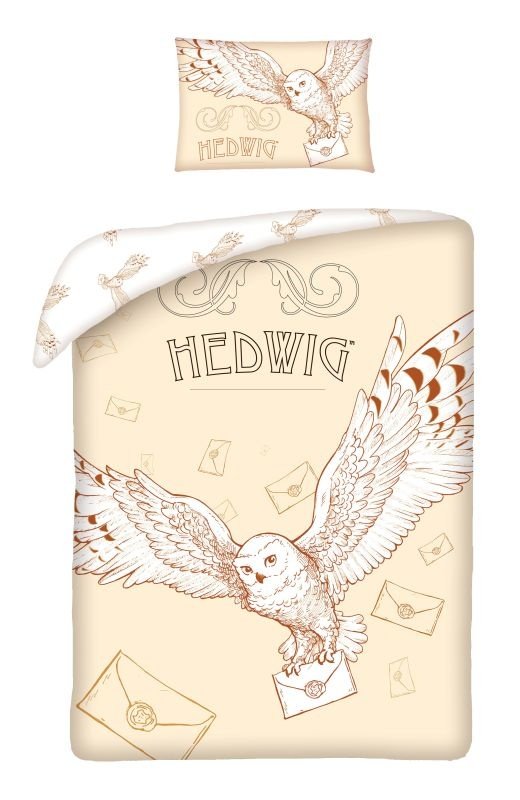 HALANTEX Povlečení do postýlky Harry Potter Hedvika Bavlna, 100/135, 40/60 cm - Povlečení licenčí