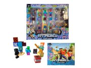 Magnetická stavebnice Minecraft s figurkami 36ks Hračky - Magnetické stavebnice