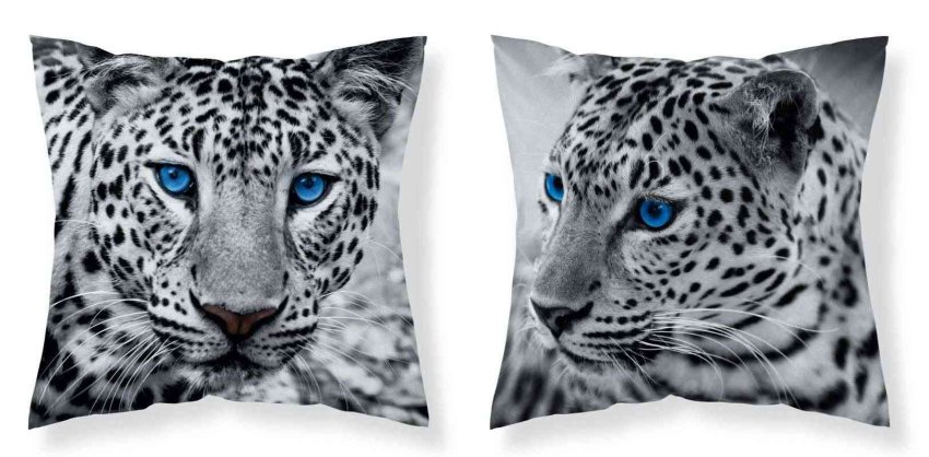 DETEXPOL Povlak na polštářek Leopard černobílá micro Polyester, 40/40 cm - povláčky na polštářky