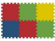 Podlahové pěnové puzzle koberec 6 malých dílků 8 mm, rozměry 61 x 91 cm Dětské koberce