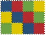 Podlahové pěnové puzzle koberec 12 malých dílků 8 mm, rozměry 91 x 121 cm Dětské koberce