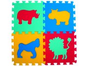 Pěnové puzzle koberec Zvířátka II 8 mm, rozměry 61 x 61 cm Dětské koberce