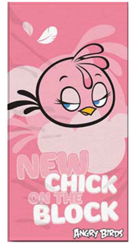 Osuška Angry Birds Stella růžová 70/140 - Osušky,ručníky, ponča, župany
