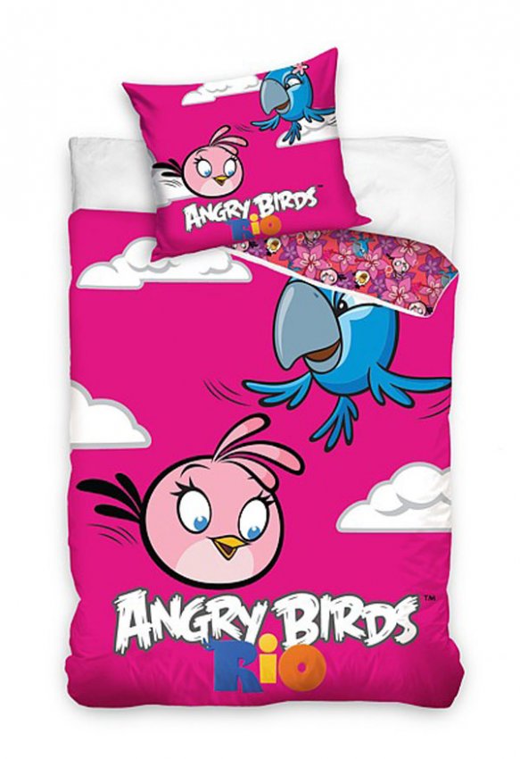 Povlečení Angry Birds Rio Stella a Perla 140/200 | Dětský textil a doplňky