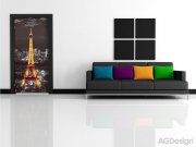 Fototapeta Noční Paříž FTNV-2912, rozměry 90 x 202 cm Fototapety vliesové