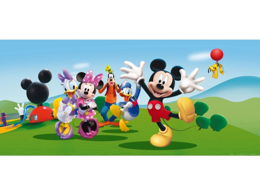 Fototapeta vliesová Mickey Mouse při hře FTDNH-5343, 202 x 90 cm - Fototapety skladem