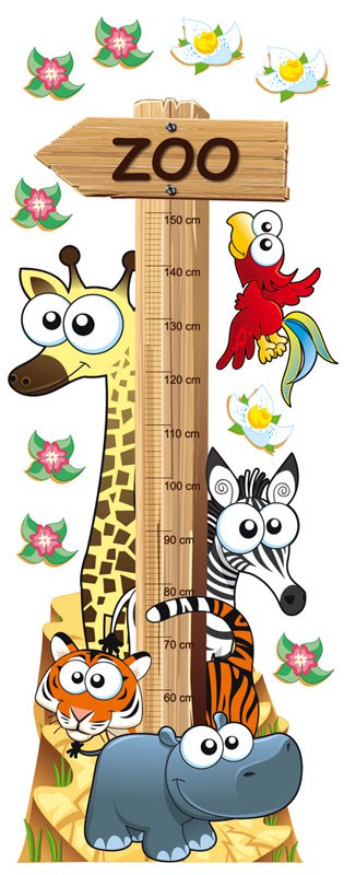 Dekorace ostatní - Samolepící dekorace na zeď Animal Meter ST2-001, rozměry 65 x 165 cm Samolepící dekorace na zeď Animal Meter ST2-001, rozměry 65 x 165 cm - Dekorace ostatní