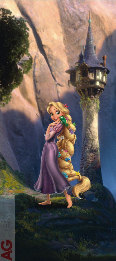 Fototapeta vliesová Rapunzel and castle FTDNV-5402, 90 x 202 cm