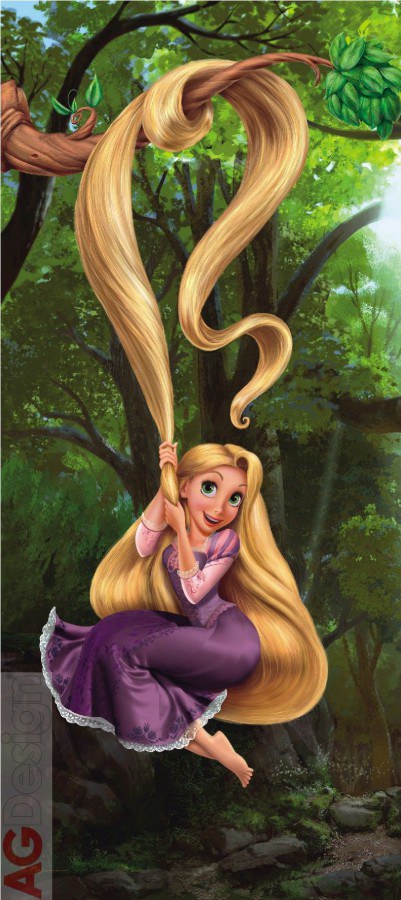 Fototapeta vliesová Rapunzel on tree FTDNV-5403, 90 x 202 cm